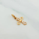 Dije Cruz Gotica 0.55 g / 3/4 in Oro Amarillo 18K