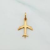 Pendant Airplane 0.9 g / 1 in Yellow Gold 18K