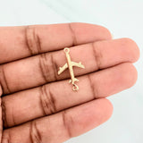 Charm Airplane 0.9 g / 3/4 in Yellow Gold 18K
