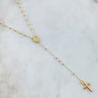 Rosario Virgen Milagrosa 2.75gr / 50cm / 2mm Bolas Lisas Crúz Lisa Oro Amarillo +4 18K