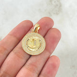 Dije Medalla Letra J 4.4gr / 1 1/4 in / Oro Amarillo 18K