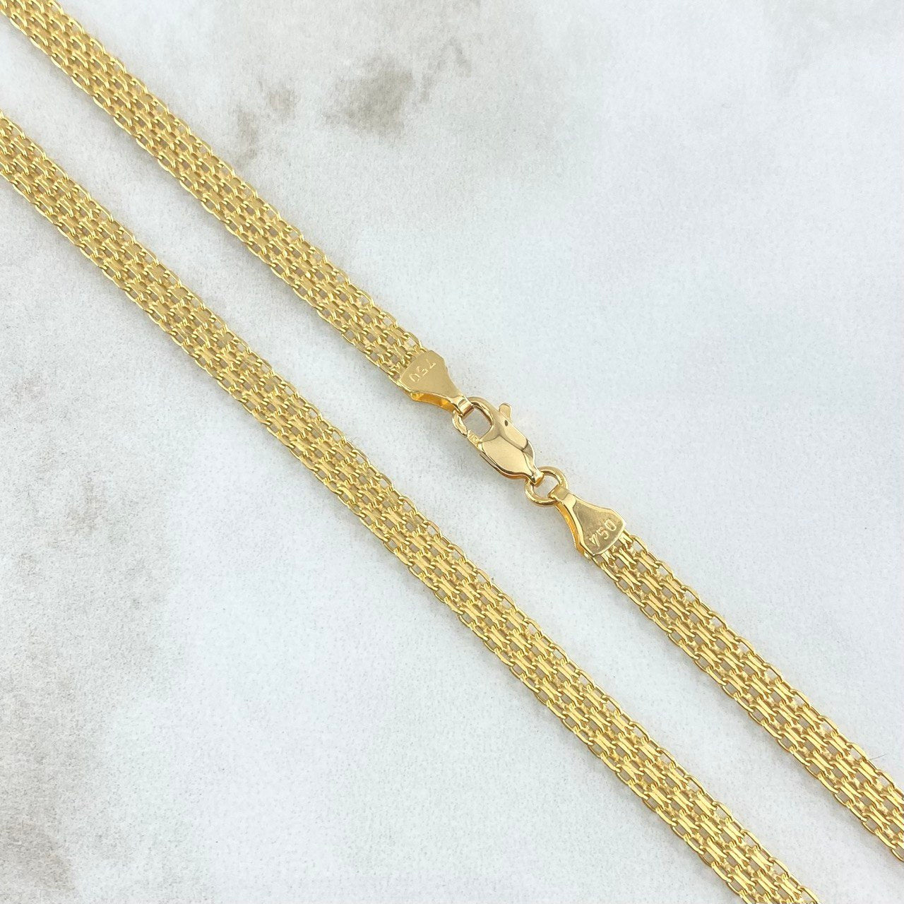 Bismark Chain 15.45gr / 23 1/2 in / 18K Gold +1