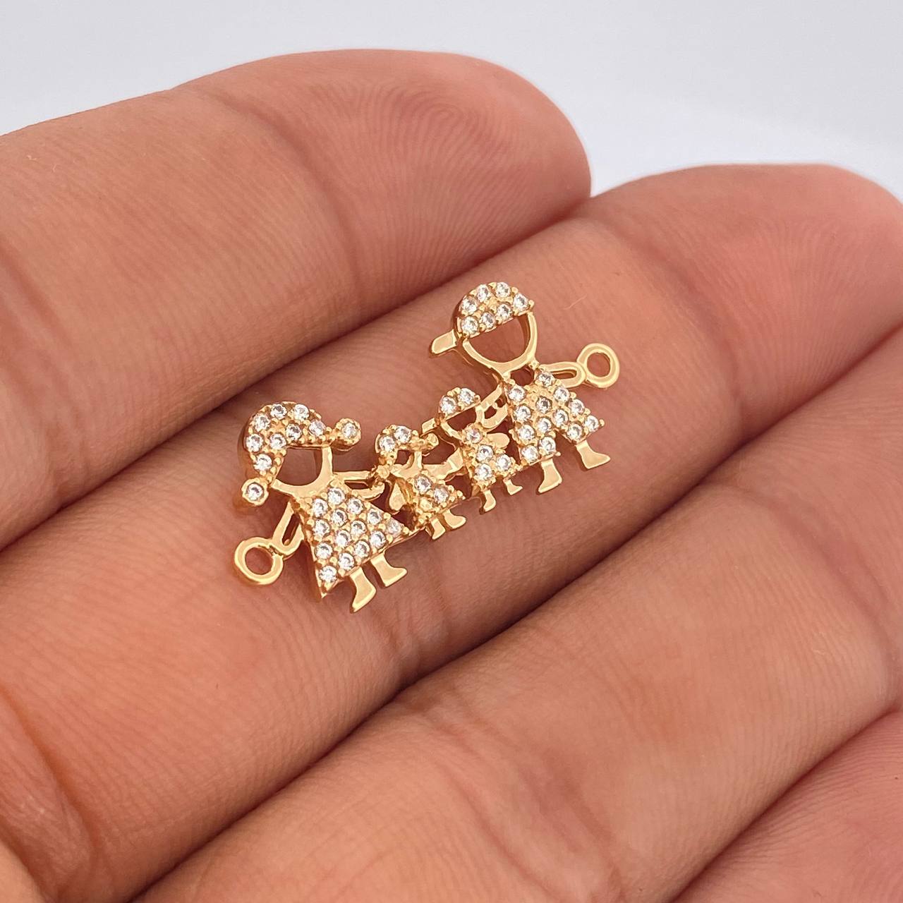 Herraje Familia 2gr / 1 in / Oro Amarillo 18K $