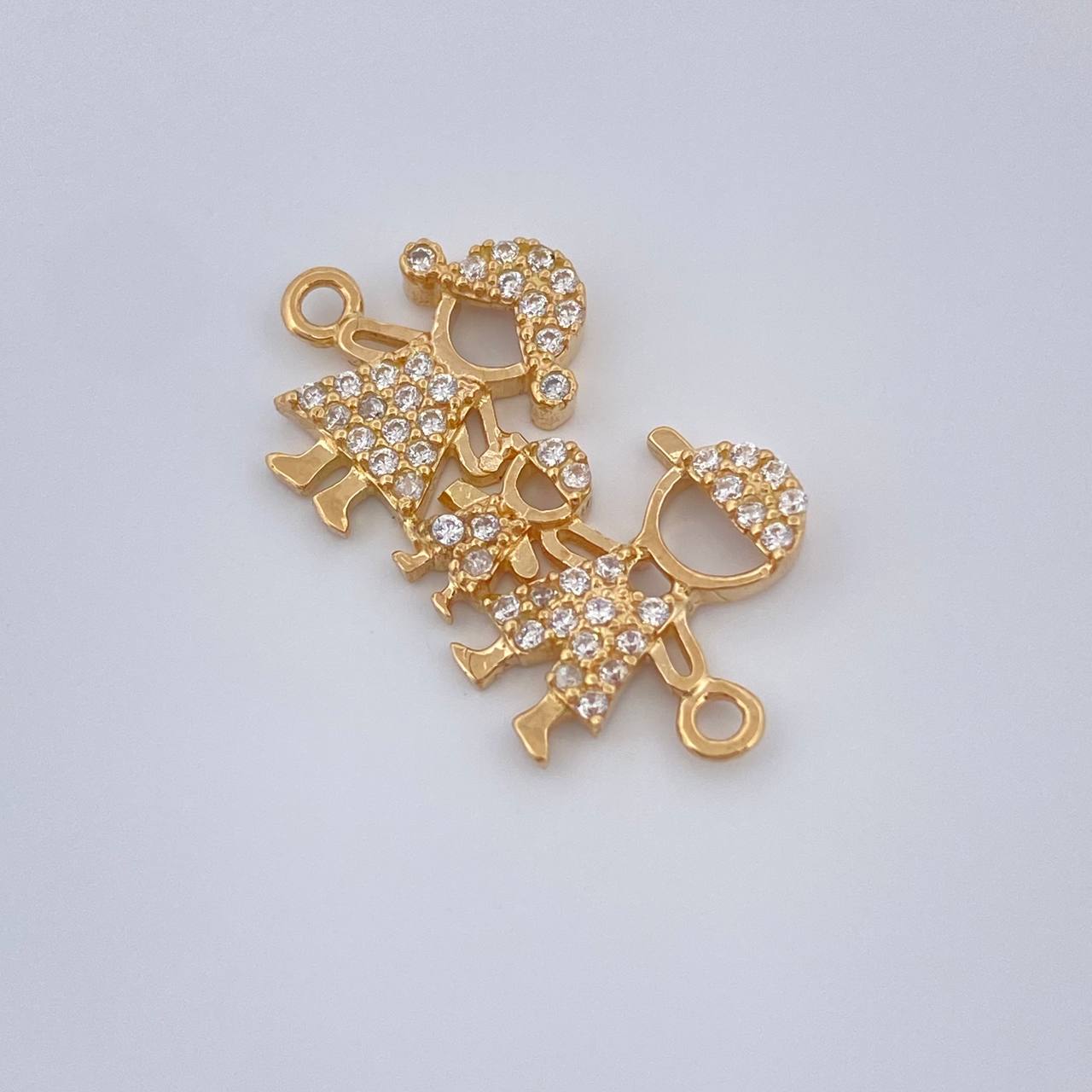 Herraje Familia 1.65gr / 1 in / Oro Amarillo 18K $