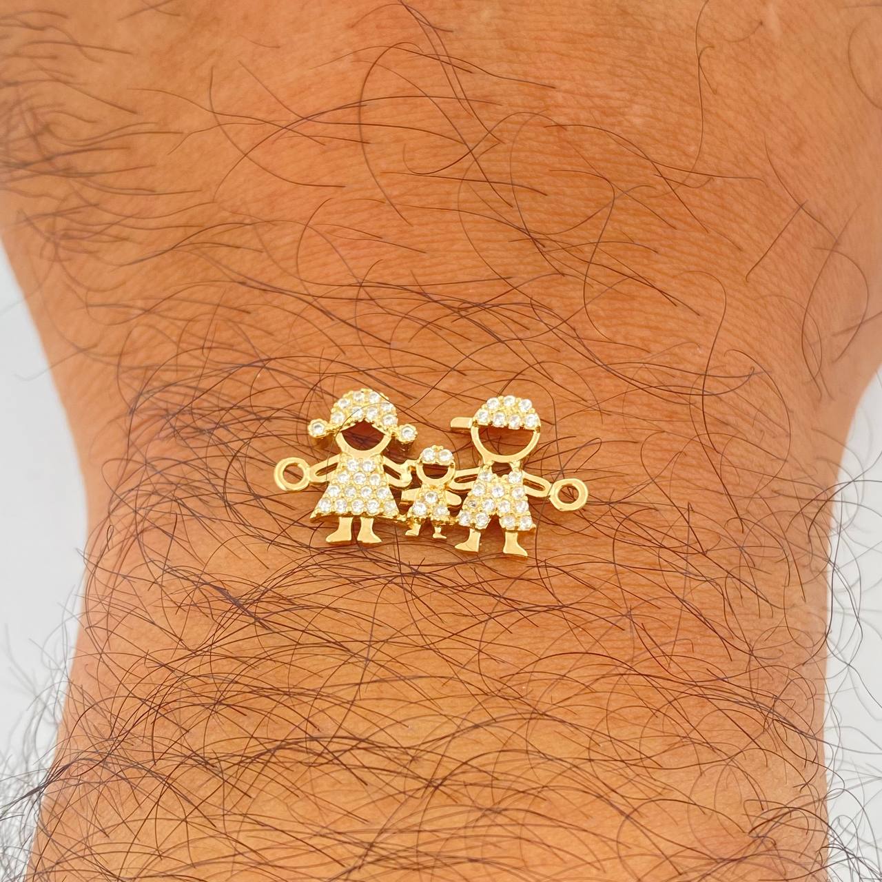 Herraje Familia 1.65gr / 1 in / Oro Amarillo 18K $