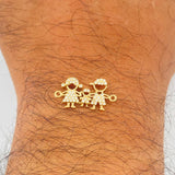Herraje Familia 1.65gr / 1 in / Oro Amarillo 18K $