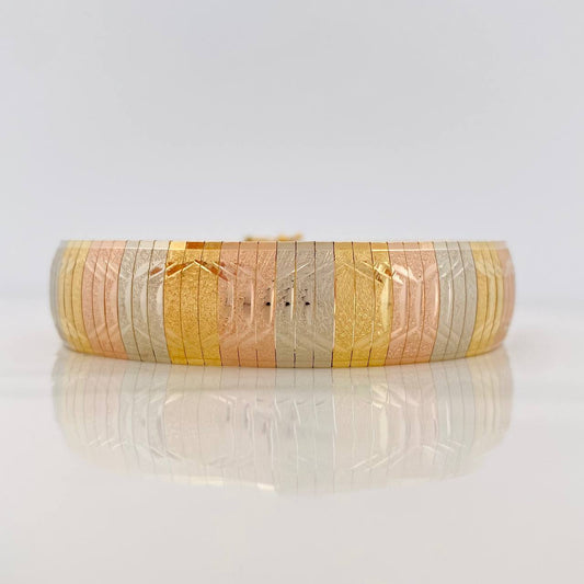 Pulso Destellos 28.45g / 7 3/4 in / 14.55mm Tres Oros 18K