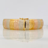 Pulso Destellos 28.45g / 7 3/4 in / 14.55mm Tres Oros 18K