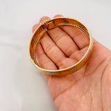 Pulso Destellos 28.45g / 7 3/4 in / 14.55mm Tres Oros 18K