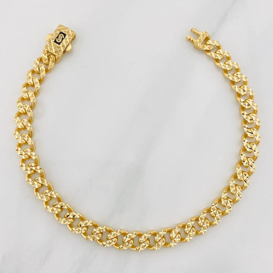 Pulso Cubana Infinito 8.1g / 7 3/4 in / 6.35mm Oro Amarillo 18K