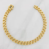 Pulso Cubana Infinito 8.1g / 7 3/4 in / 6.35mm Oro Amarillo 18K