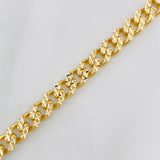 Pulso Cubana Infinito 8.1g / 7 3/4 in / 6.35mm Oro Amarillo 18K