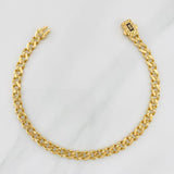 Pulso Cubana Infinito 6.05g / 7 1/2 in / 4.8mm Oro Amarillo 18K