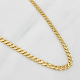 Cadena Cubana Infinito 16.6g / 24 in / 4.71mm Oro Amarillo 18K