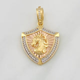 Dije Placa Caballo 6.3g / 1 1/4 in Tres Oros 18K