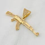 Dije Fusil 3.5g / 3/4 in Oro Amarillo 18K