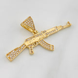 Dije Fusil 3.5g / 3/4 in Oro Amarillo 18K