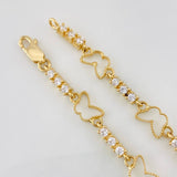 Butterfly Bracelet 6.45g / 7 in / 2.6mm Yellow Gold 18K