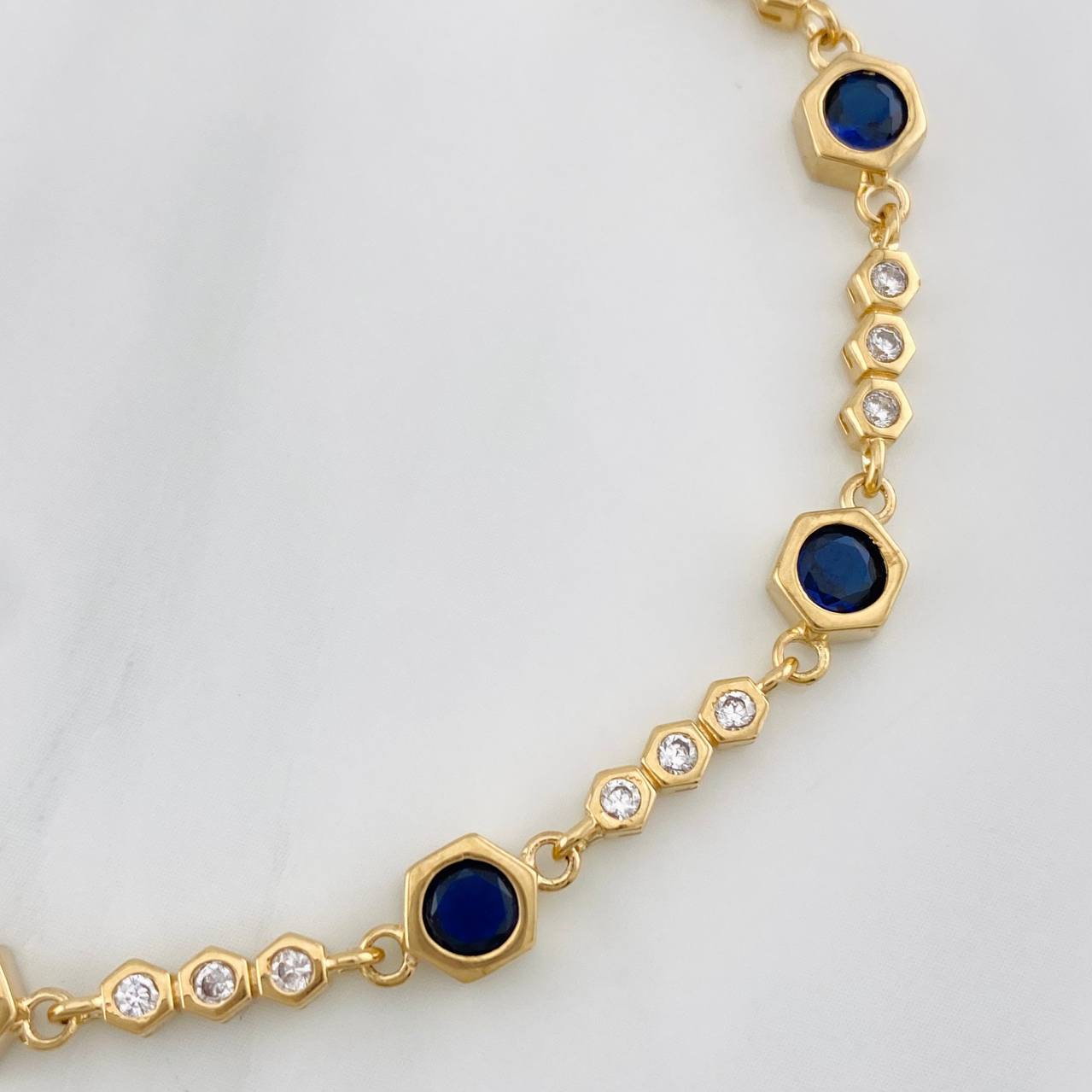 Bracelet Halo 8.15g / 7 in / 6.2mm Yellow Gold 18K