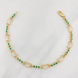 Halo Mariposa Bracelet 5.05g / 7 in / 2.47mm 18K Yellow Gold