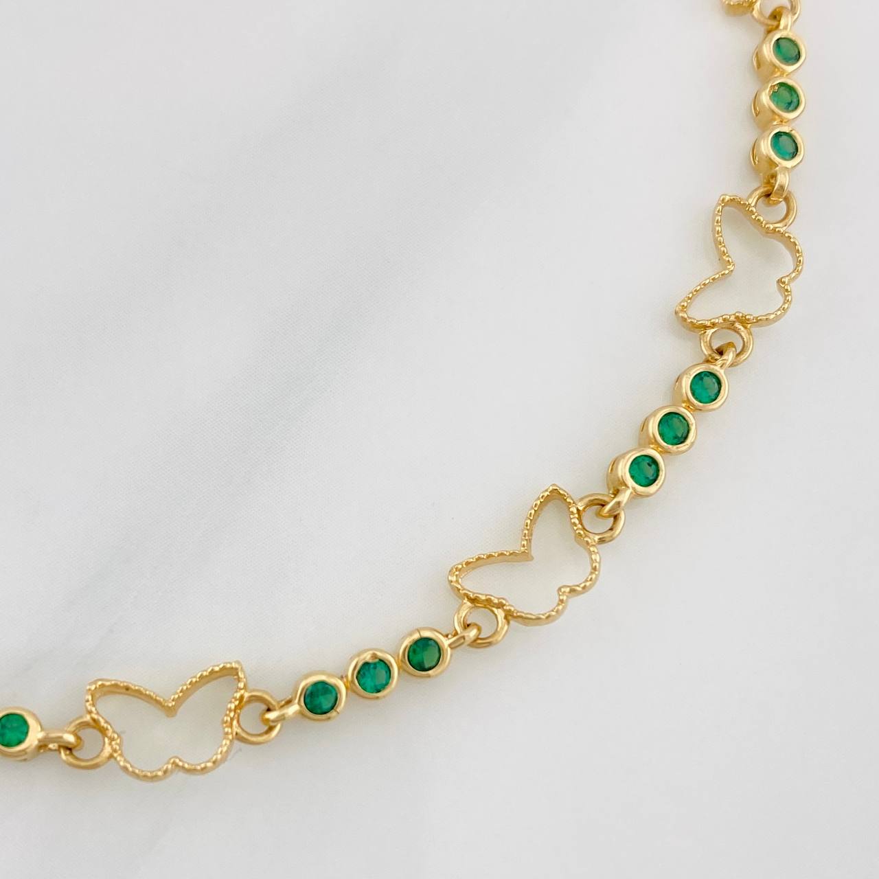 Halo Mariposa Bracelet 5.05g / 7 in / 2.47mm 18K Yellow Gold