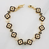 Clover Bracelet Flores 15.60g / 7 in / 10.13mm 18K Yellow Gold