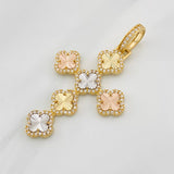Dije Cruz Trebol 6g / 2 in Tres Oros 18K