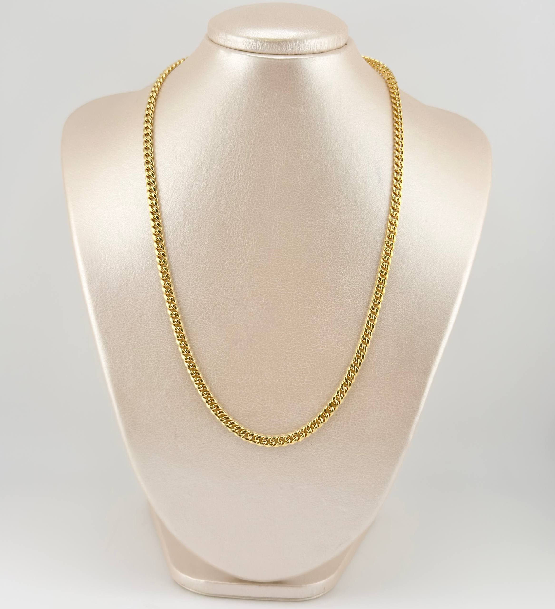 Cadena Cubana 9.4gr / 19 3/4 in / 4.5mm Oro Amarillo +1 18K *