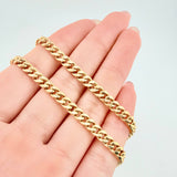 Cadena Cubana 9.3gr / 19 3/4 in / 4.5mm Oro Amarillo +1 18K ©