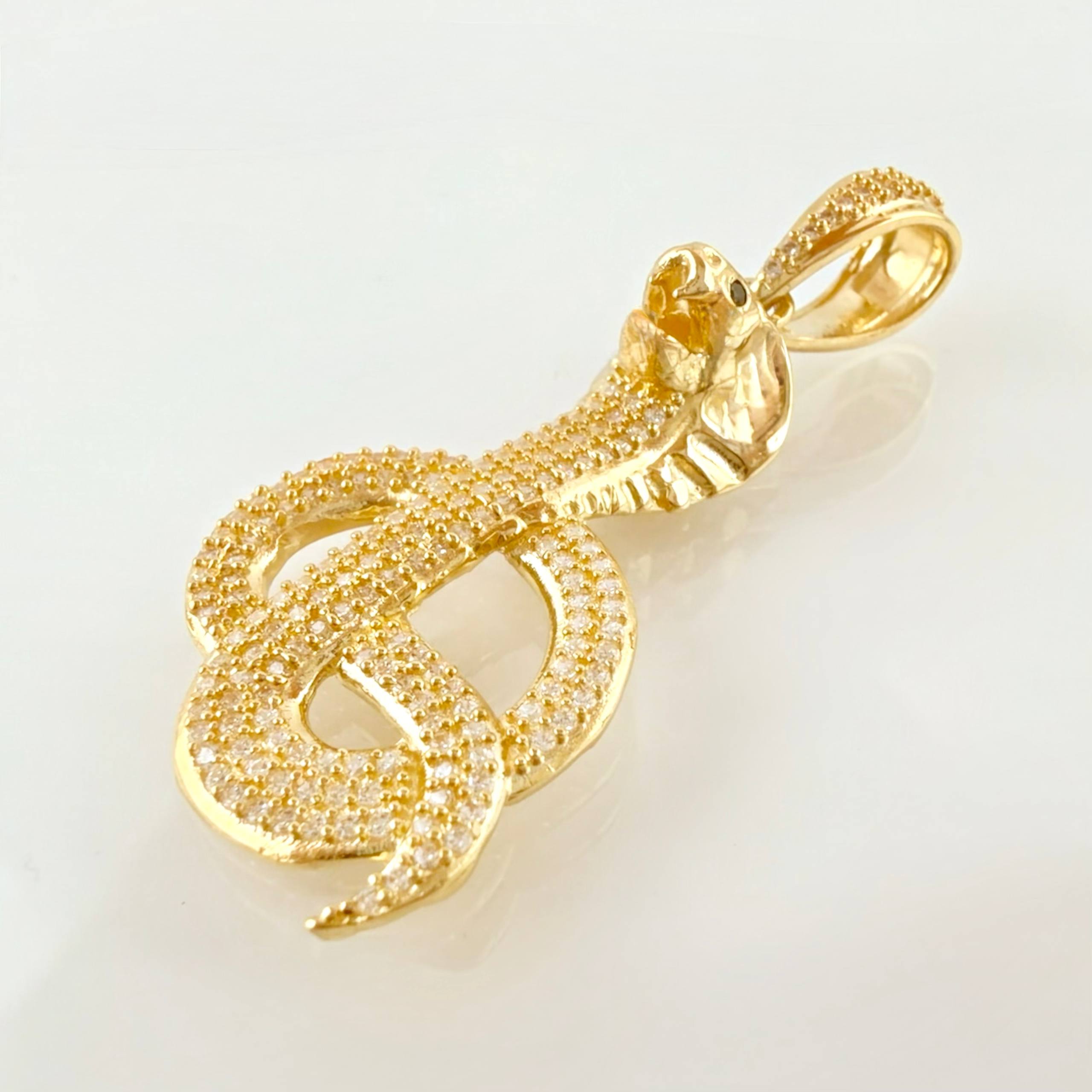 Dije Serpiente Cobra 7gr / 2 in / Oro Amarillo 18K *