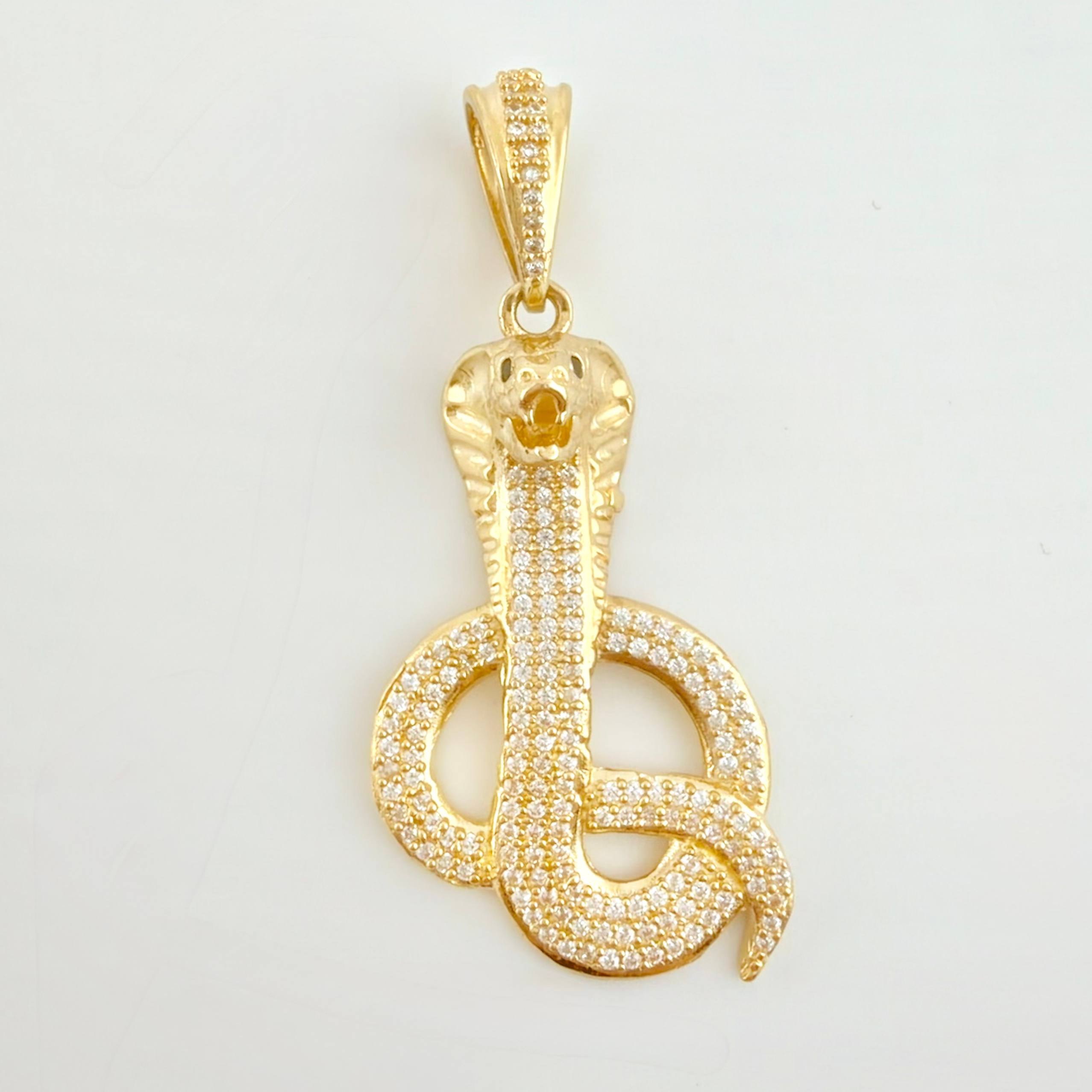 Dije Serpiente Cobra 7gr / 2 in / Oro Amarillo 18K *