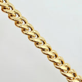 Cadena Cubana 10.8 g / 23 3/4 in / 6.1 mm Oro Amarillo 18K