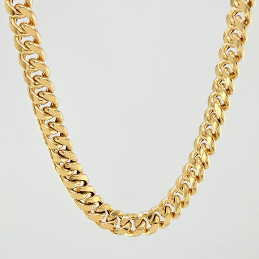 Cadena Cubana 10.8 g / 23 3/4 in / 6.1 mm Oro Amarillo 18K