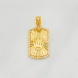 Pendant Plaque Crown 3.7g / 1 1/4 in Yellow Gold 18K