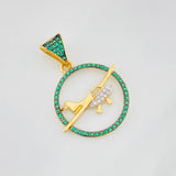 Dije Avioneta 2.55g / 1 1/4 in Tres Oros 18K