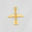 Dije Avión 5.65g / 1 1/2 in Oro Amarillo 18K