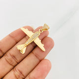 Dije Avión 5.65g / 1 1/2 in Oro Amarillo 18K