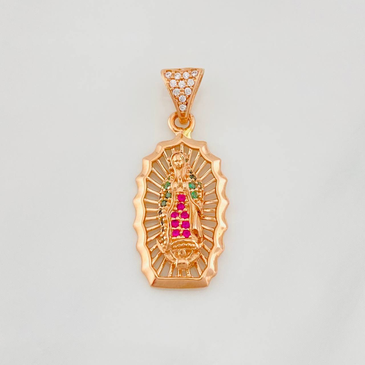 Dije Virgen de Guadalupe 2.9g / 1 1/4 in Oro Rosa 18K