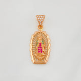 Dije Virgen de Guadalupe 2.9g / 1 1/4 in Oro Rosa 18K