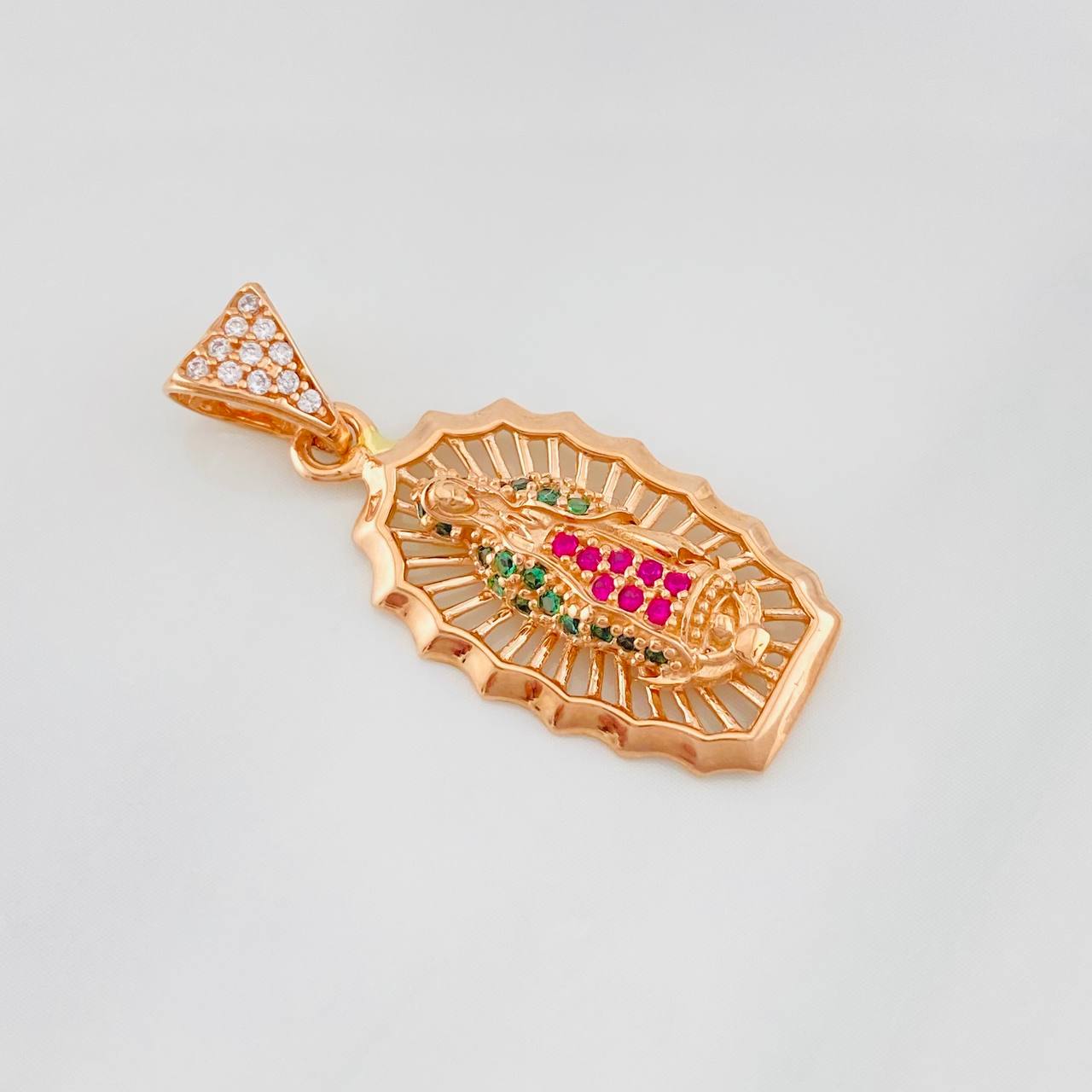 Dije Virgen de Guadalupe 2.9g / 1 1/4 in Oro Rosa 18K