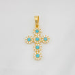 Dije Cruz Tupida 1.35g / 1 in Oro Amarillo 18K