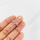 Pendant Dense Cross 2g / 1 1/4 in 18K Yellow Gold