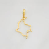 Dije Mapa Colombia 1.05g / 1 1/4 in Oro Amarillo 18K