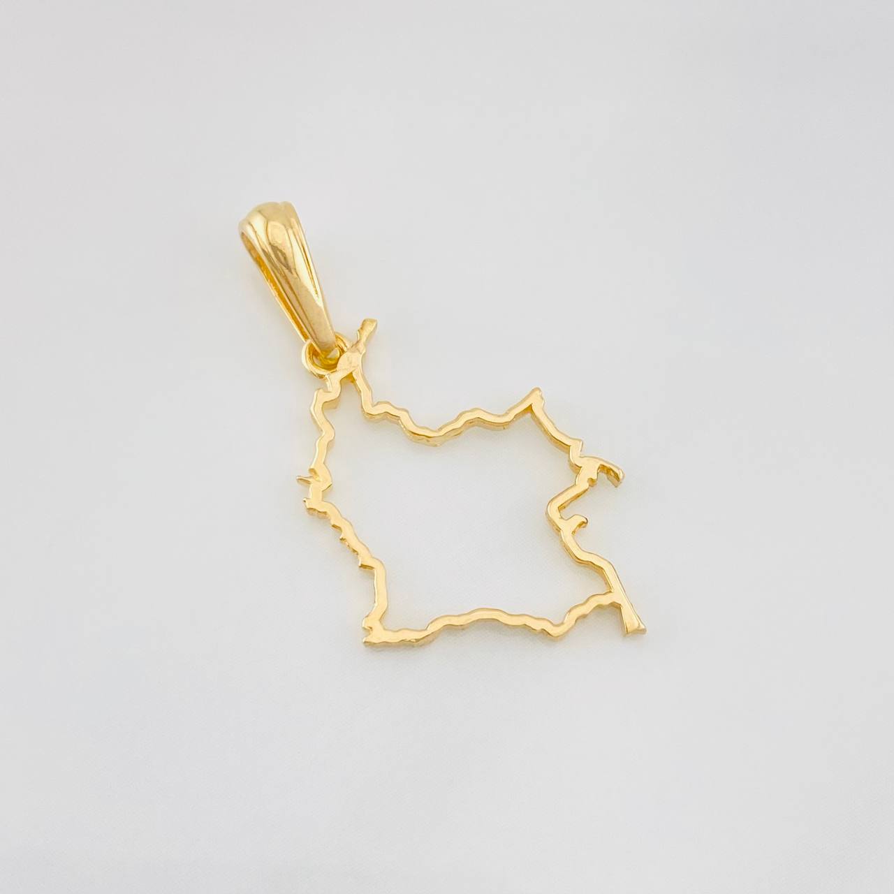 Dije Mapa Colombia 1.05g / 1 1/4 in Oro Amarillo 18K