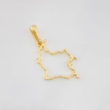 Dije Mapa Colombia 1.05g / 1 1/4 in Oro Amarillo 18K