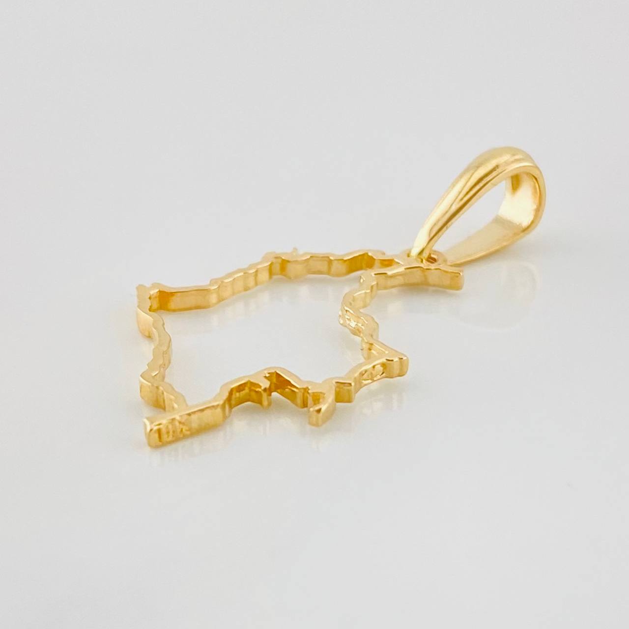 Dije Mapa Colombia 1.05g / 1 1/4 in Oro Amarillo 18K