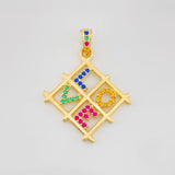 Dije Cuadro Love 2g / 1 in Oro Amarillo 18K