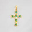 Pendant Dense Cross 2.05g / 1 1/4 in Yellow Gold 18K