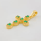 Pendant Dense Cross 2.05g / 1 1/4 in Yellow Gold 18K