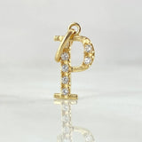 Pendant Letter P Silhouette 0.75gr / 1.8cm / 18K Gold ©